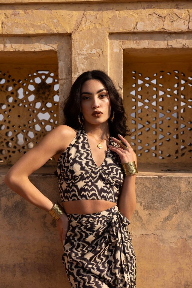 aztec crop top