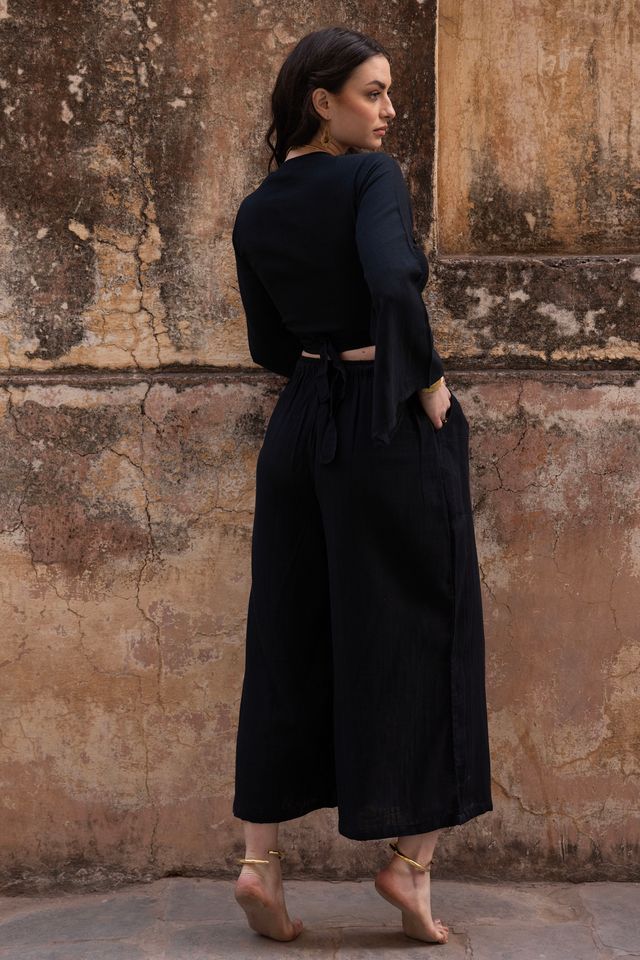 August Oversized Trousers - Black